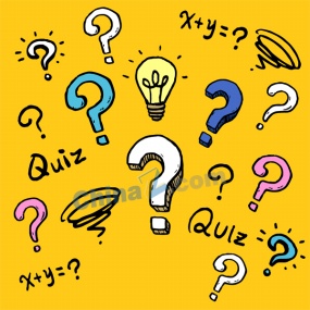 手绘问号矢量图